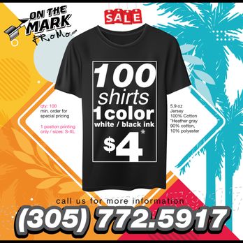 Printing On The Mark - Specials for Shirt Printing - Printing Services Near Me Printing On The Mark - Specials for Shirt Printing - Printing Services Near Me