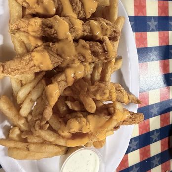 Huck Finn's Catfish - Boom Boom Chicken Fingers - Southern Near Me - Pigeon Forge, Tennessee Huck Finn's Catfish - Boom Boom Chicken Fingers - Southern Near Me - Pigeon Forge, Tennessee