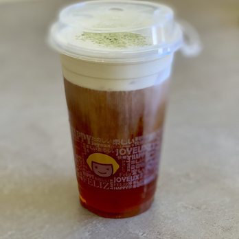 Happy Lemon - Black Tea with Salted Cheese - Bubble Tea Near Me - Berkeley, California Happy Lemon - Black Tea with Salted Cheese - Bubble Tea Near Me - Berkeley, California
