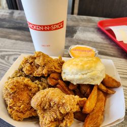 Chicken-N-Spice - Shorewood - George and Eddie combo w/Large drink.
