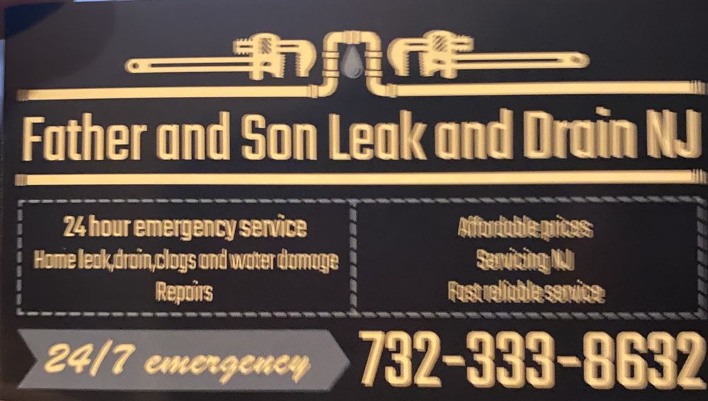 Slide of Father and Son Leak and Drain NJ