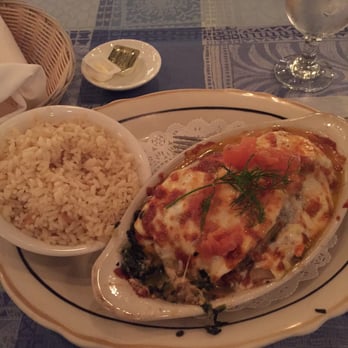 Kazan Restaurant - Vegetable moussaka. I couldn't wait to take my first bite! It tastes as good as it looks. - Turkish Near Me - McLean, Virginia