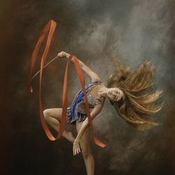MGM Rhythmics - Ribbon with our beautiful FIG junior gymnast.