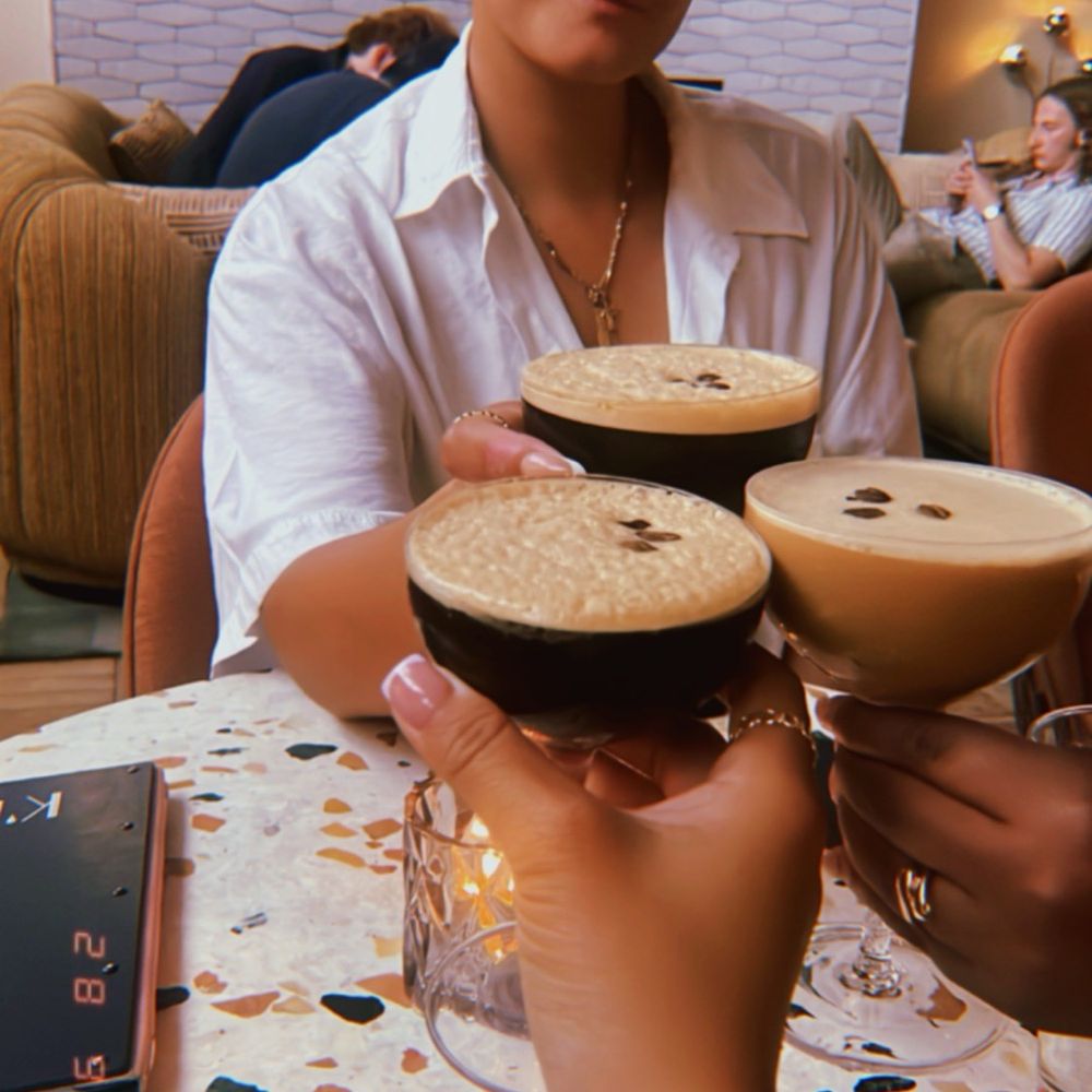 Two espresso martinis - we used Tequila instead of vodka. Espresso martini - with Half & Half (Tequila) Two espresso martinis - we used Tequila instead of vodka. Espresso martini - with Half & Half (Tequila)