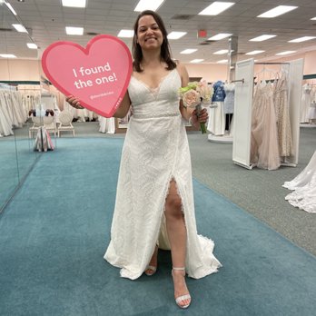 David's Bridal - My dress is the Melissa Sweet Leaf Pattern Lace A-Line - Bridal Near Me - Santee, California