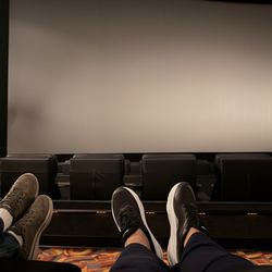 Cinemark Davenport 18 IMAX - Our feet up and screen ready