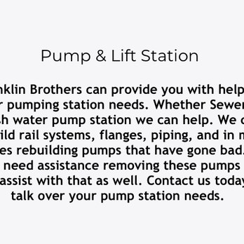 Franklin Brothers Well and Pump - Well Drilling Near Me - Alexander, North Carolina Franklin Brothers Well and Pump - Well Drilling Near Me - Alexander, North Carolina