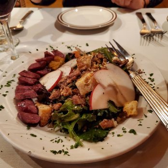 Soule Domain - Venison Sausage Spinach Salad - New American Near Me - Kings Beach, California
