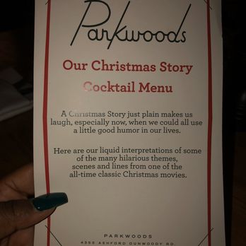 Parkwoods - Christmas Cocktail Menu - American Near Me - Atlanta, Georgia Parkwoods - Christmas Cocktail Menu - American Near Me - Atlanta, Georgia