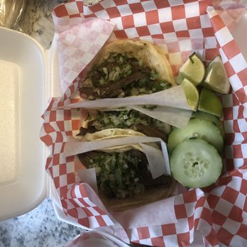 Twins Tacos - Three lengua (beef tongue) tacos - Mexican Near Me - Columbus, Ohio