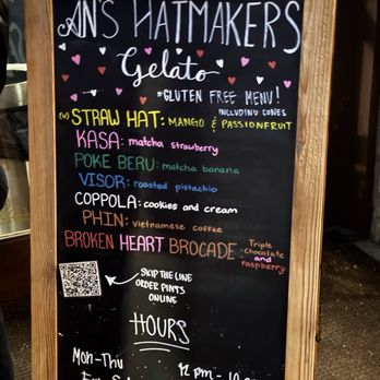 An's Hatmakers - Feb menu - Gelato Near Me - Del Mar, California An's Hatmakers - Feb menu - Gelato Near Me - Del Mar, California