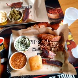 Pulled pork, bbq spareribs, Polish sausage, creamed spinach, and more. Pulled pork, bbq spareribs, Polish sausage, creamed spinach, and more.