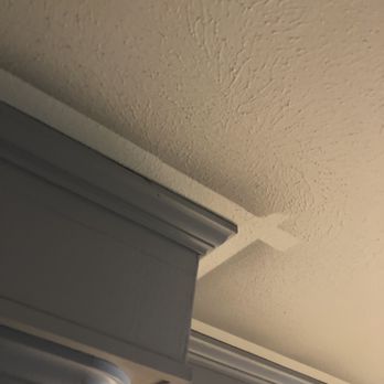 Ybarra's Paint Services - where he taped off ceiling to protect it?!? - Painters Near Me