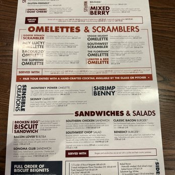 Another Broken Egg Cafe - Menu - Breakfast & Brunch Near Me - Pembroke Pines, Florida Another Broken Egg Cafe - Menu - Breakfast & Brunch Near Me - Pembroke Pines, Florida