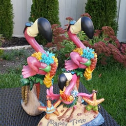 Our flamingos. Our flamingos.