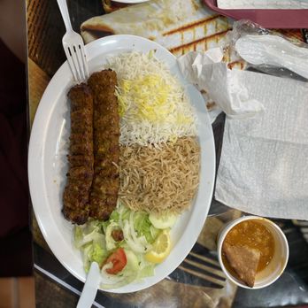 Grub Palace - Beef Kubideh Rice PLate - Afghan Near Me - Fairfax, Virginia