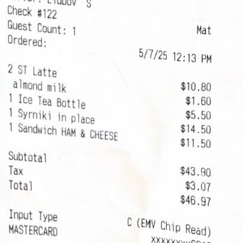 Farmer's Milk - receipt - Farmers Market Near Me - Hollywood, Florida