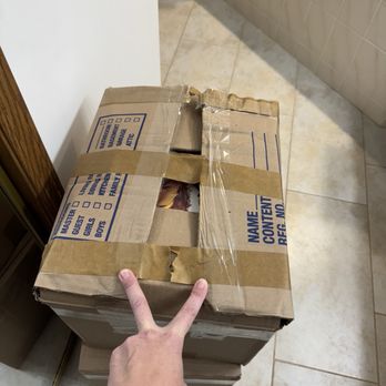 BLVD Moving - Overpacked/stuffed box - resulting in damaged board games, packed with bathroom stuff. - Movers Near Me - Chatsworth, California BLVD Moving - Overpacked/stuffed box - resulting in damaged board games, packed with bathroom stuff. - Movers Near Me - Chatsworth, California