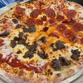 Dare Devil's Pizzeria - Half Pepperoni half meatball - Pizza Near Me - Kill Devil Hills, North Carolina Dare Devil's Pizzeria - Half Pepperoni half meatball - Pizza Near Me - Kill Devil Hills, North Carolina