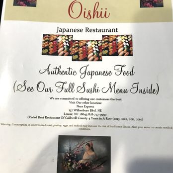 Oishii Japanese Restaurant - the menu - Sushi Bars Near Me - Morganton, North Carolina Oishii Japanese Restaurant - the menu - Sushi Bars Near Me - Morganton, North Carolina