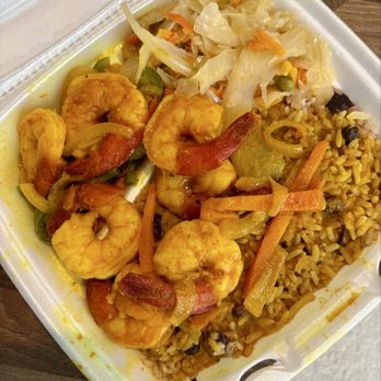 Irie Nation Restaurant & Bar - Curry Shrimp- $20 for 7 shrimp-a little outrageous - Caribbean Near Me - Charlotte, North Carolina