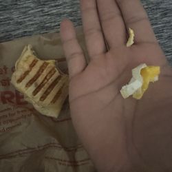 Tim Horton's - Loaded breakfast wrap that had an egg shell in in