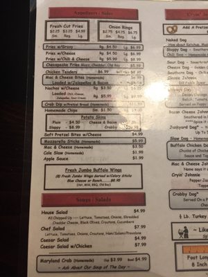Menu photo 8 Cryin' Johnnies Mount Airy, MD Menu photo 8 Cryin' Johnnies Mount Airy, MD