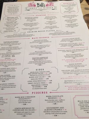 Menu photo 3 Bill's London, XGL