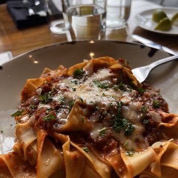 The Cooperage American Grille - Pasta Bolognese - Not bad. I added salt and pepper - American Near Me - Walnut Creek, California