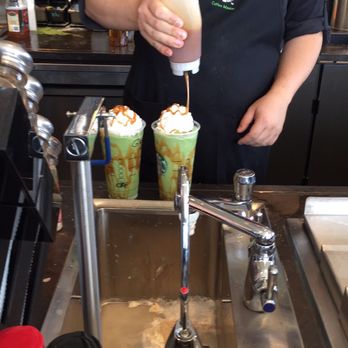 Starbucks - Green tea caramel Frapps.  Go figure. . - Coffee & Tea Near Me - Camp Hill, Pennsylvania