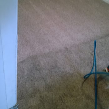 Ajax Carpet Service - Carpet in an apartment half way through the cleaning.  Awesome work. - Carpet Cleaning Near Me - Hammond, Indiana