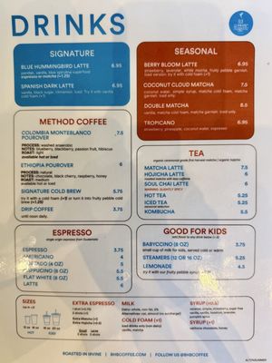 Menu photo 1 Blue Hummingbird Roastery Irvine, CA Menu photo 1 Blue Hummingbird Roastery Irvine, CA