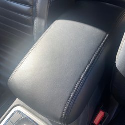 Leather console cover