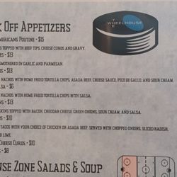 The Wheelhouse - Menu