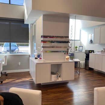 Frenchies Modern Nail Care - Lone Tree - Nail polish colors- the colors wrap around to the other side of the wall. Great selection of gel colors too. - Nail Salons Near Me - Lone Tree, Colorado Frenchies Modern Nail Care - Lone Tree - Nail polish colors- the colors wrap around to the other side of the wall. Great selection of gel colors too. - Nail Salons Near Me - Lone Tree, Colorado