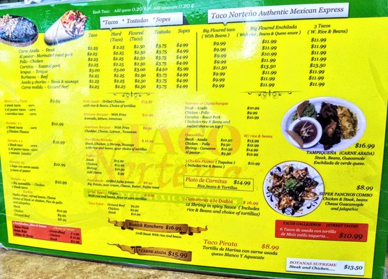 Menu photo 3 Taco Norteño Winter Garden, FL