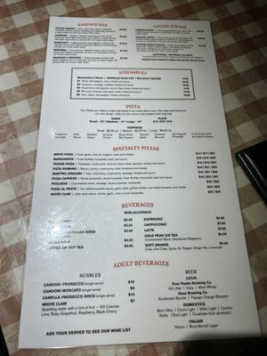 Menu photo 4 Vincitorios Tempe, AZ
