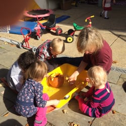 Silver Spring Nursery School - One of the teachers and students!