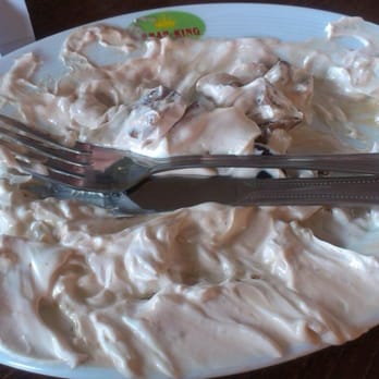 Kebab King - to miało być danie o nazwie "Sałatka z bakłażanem i sosem (Smażone bakłażany, pomidory, cebula, czosnek)". - Kebab Near Me - Warsaw, MZ Kebab King - to miało być danie o nazwie "Sałatka z bakłażanem i sosem (Smażone bakłażany, pomidory, cebula, czosnek)". - Kebab Near Me - Warsaw, MZ