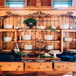 Beautiful hutch from Karen & Chris made the best dessert bar