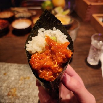Sushi On Me - Chopped toro handroll - Japanese Near Me - Jackson Heights, New York Sushi On Me - Chopped toro handroll - Japanese Near Me - Jackson Heights, New York