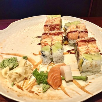 Sushi House - Winter roll, yummy roll, Sakura roll, salmon and white tuna sashimi - Sushi Bars Near Me - Rocky Hill, Connecticut Sushi House - Winter roll, yummy roll, Sakura roll, salmon and white tuna sashimi - Sushi Bars Near Me - Rocky Hill, Connecticut