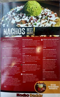Menu photo 1 Nacho Daddy Las Vegas, NV Menu photo 1 Nacho Daddy Las Vegas, NV