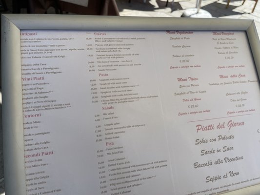 Menu photo 1 Cafe Vecio Trattoria Venezia, VE Menu photo 1 Cafe Vecio Trattoria Venezia, VE