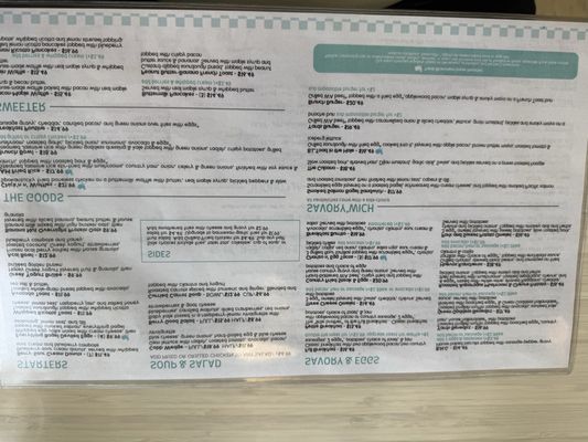 Menu photo 1 Yards Bruncheon Spokane, WA
