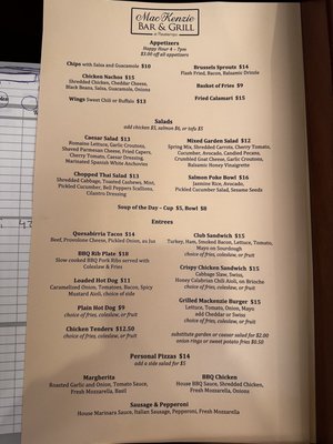 Menu photo 3 MacKenzie Bar & Grill Santa Cruz, CA Menu photo 3 MacKenzie Bar & Grill Santa Cruz, CA