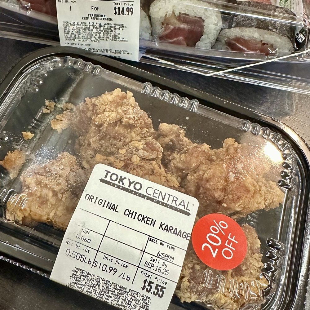 Tokyo Central - Karaage & Bluefin Tuna. 20% off after 7PM. ( ^_^)b - International Grocery Near Me - West Covina, California Tokyo Central - Karaage & Bluefin Tuna. 20% off after 7PM. ( ^_^)b - International Grocery Near Me - West Covina, California