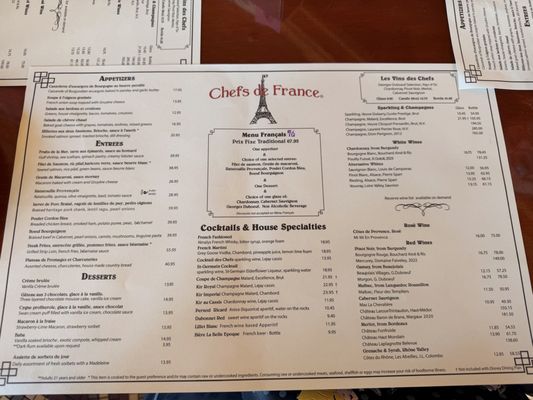 Menu photo 7 Chefs de France Lake Buena Vista, FL