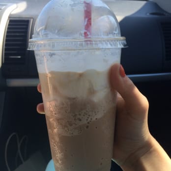 Custom House Coffee - Frozen cappuccino with almond milk - Coffee & Tea Near Me - Middletown, Rhode Island Custom House Coffee - Frozen cappuccino with almond milk - Coffee & Tea Near Me - Middletown, Rhode Island