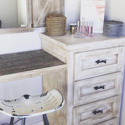Farmhouse Spa - Makeup desk and brow bar